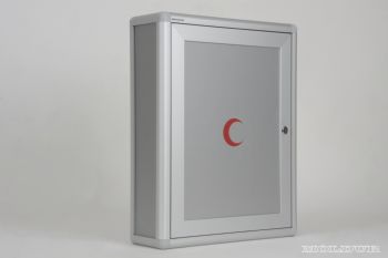 Aluminyum ecza dolab kilitli